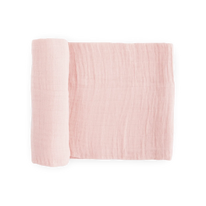 Little Unicorn Cotton Muslin Swaddle Blanket / Light Pink