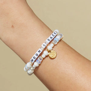 Little Words Project Moon & Back Bracelet / White