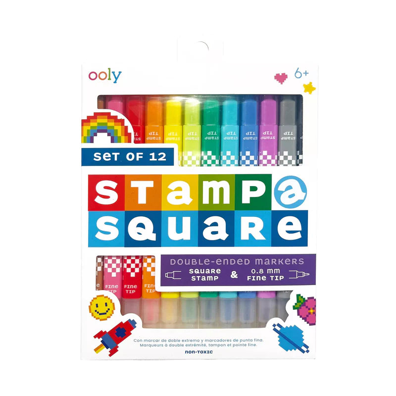 Ooly Stamp-A-Square Double Ended Markers