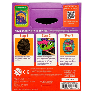 Ooly Scratch & Scribble Mini Window Banner Kit / Boo Buddies