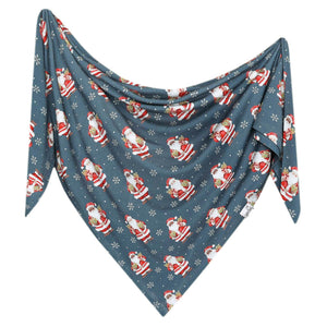 Copper Pearl Bamboo Swaddle Blanket / Santa Claus