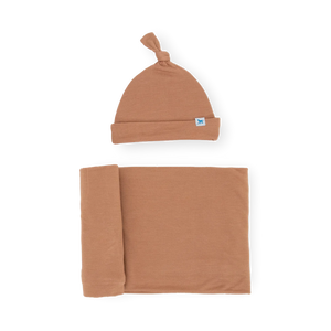 Little Unicorn Stretch Knit Hat & Swaddle Set