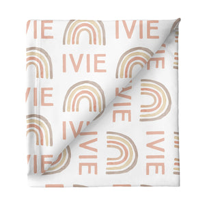 Personalized Stretchy Blanket | Rainbow