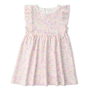 Organic Flutter Dress / Peony