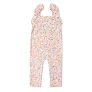 Organic Flutter Romper / Peony