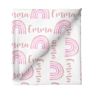 Personalized Stretchy Blanket | Rainbow