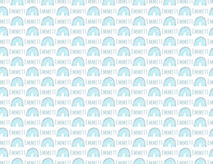 Plush Minky Fleece Personalized Blanket | Rainbow