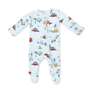 Snow Cats 2 Way Zipper Footie