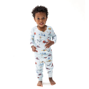 Long Sleeve Toddler Loungewear Set / Snow Cats