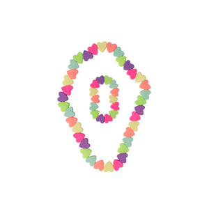 Sweet Tart Heart Necklace & Bracelet Set