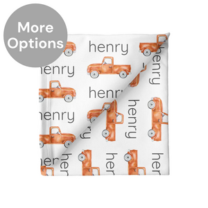 Personalized Stretchy Blanket | Trucks