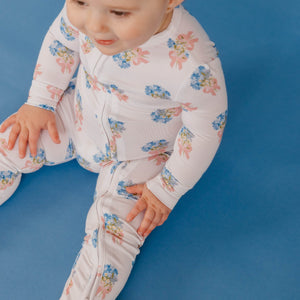 Copper Pearl Bamboo Zip-Up Footie / Louise