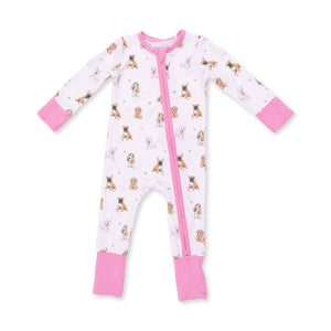 Bestie Dogs Convertible Romper / Pink