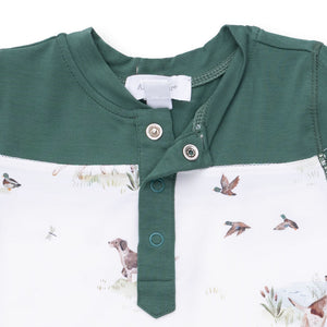 Pointer Pups & Duck Buddies Contrast Romper