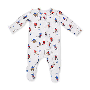 Hockey Players 2 Way Zipper Footie