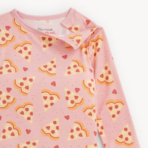 Magnetic Me Modal Magnetic Toddler Pajama Set / Pink Pizza My Heart