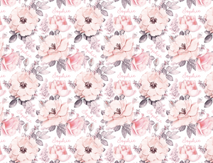 Personalized Stretchy Blanket | Wallpaper Floral