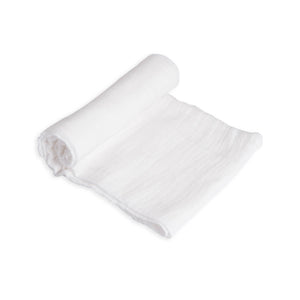 Little Unicorn Cotton Muslin Swaddle / White