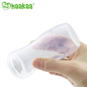 Haakaa Silicone Baby Food Dispensing Spoon with Cap / Grey