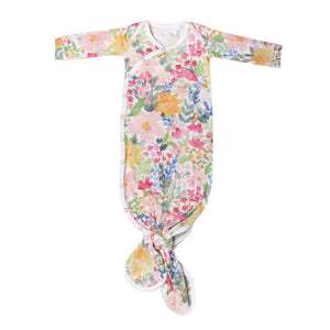 Copper Pearl Newborn Knotted Gown / Lark