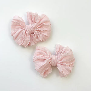 Ruffle Hair Clip Set