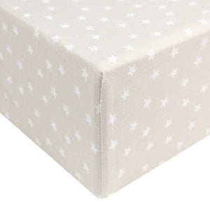 Copper Pearl Premium Knit Fitted Crib Sheet / Twinkle