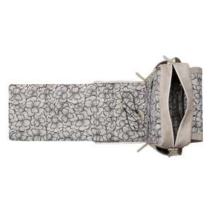 Petunia Pickle Bottom Matte Leatherette Boxy Backpack / Grey