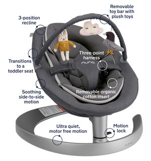 Nuna LEAF grow Baby Seat with Toy Bar
