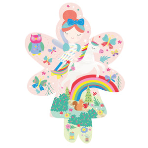 Rainbow Fairy Shaped Jigsaw Puzzle - 20PC