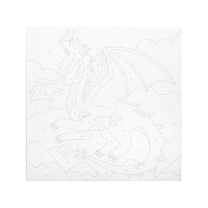 Ooly Colorific Canvas Paint-by-Number Kit / Fantastic Dragon