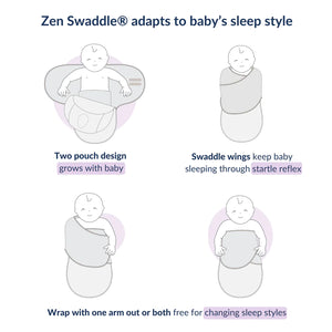 Nested Bean Zen Swaddle Classic / 0-6 Months