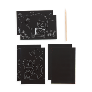 Ooly Mini Scratch & Scribble Art Kit / Cutie Cats