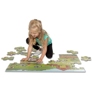 Melissa & Doug Natural Play Giant Floor Puzzle / On The Farm