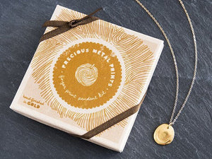 Precious Metal Prints Custom Fingerprint Pendant
