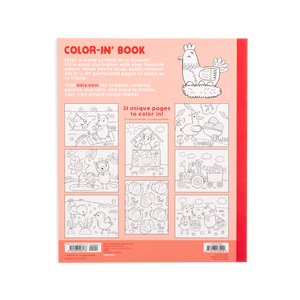 Ooly Color-in' Book / Farm Animals