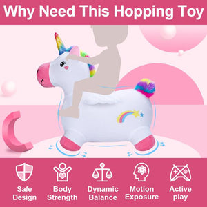 Bouncy Pals Bouncy Unicorn Ride On Toy