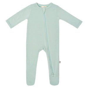 Kyte Baby Zippered Footie / Sage