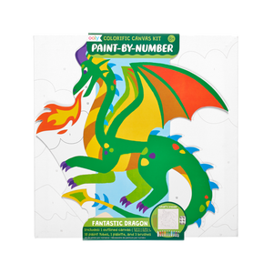 Ooly Colorific Canvas Paint-by-Number Kit / Fantastic Dragon