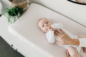 Copper Pearl Premium Knit Diaper Changing Pad Cover / Winnie