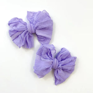 Ruffle Hair Clip Set