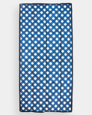 Little Unicorn Outdoor Blanket / Navy Plaid