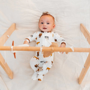 Kyte Baby Zippered Footie / Moo