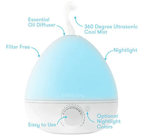 fridababy BreatheFrida 3-in-1 Humidifier + Diffuser + Nightlight