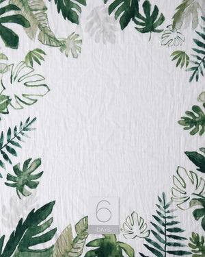 Little Unicorn Photo Blanket / Tropical Leaf