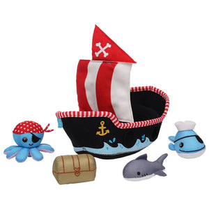 Pirate Ship Floating Fill-n-Spill Bath Time Play Toy
