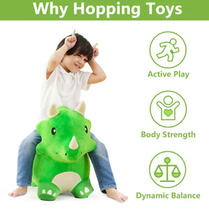 Bouncy Pals Bouncy Triceratops Ride On Toy