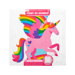 Ooly Colorific Canvas Paint-by-Number Kit / Magic Unicorn