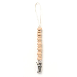 Bella Tunno Silicone Pacifier Clip / Oatmeal
