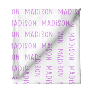 Personalized Stretchy Blanket 30"x40" | Repeating Name