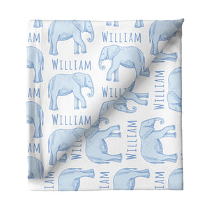 Personalized Stretchy Blanket | Elephant